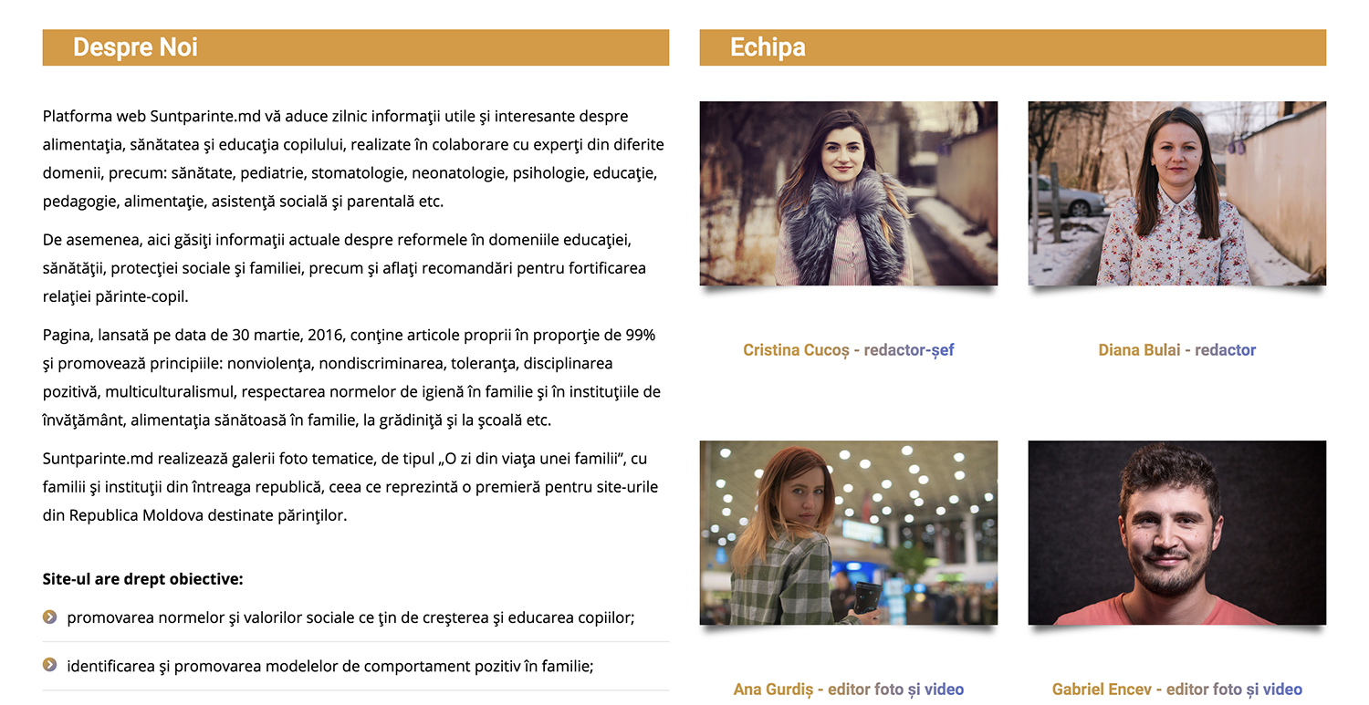 Sunt Părinte Dezvoltarea Site Purple Media