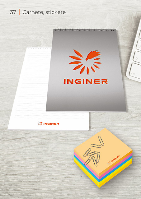 Inginer BrandBook Carnete Stickere